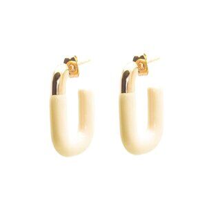 Ella Stud Dangle Earrings - Yellow